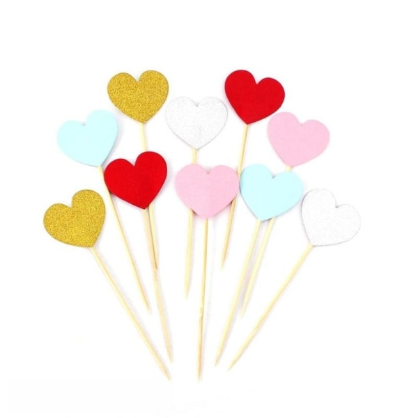 100 stk Cupcake Toppers Stjerne Cake Topper Cake Picks