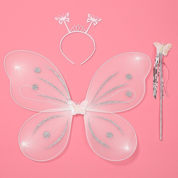 3st/ set Fancy Dress Glitter Butterfly STYLE 6-3STS/ SET STYLE Style 6-3pcs/set
