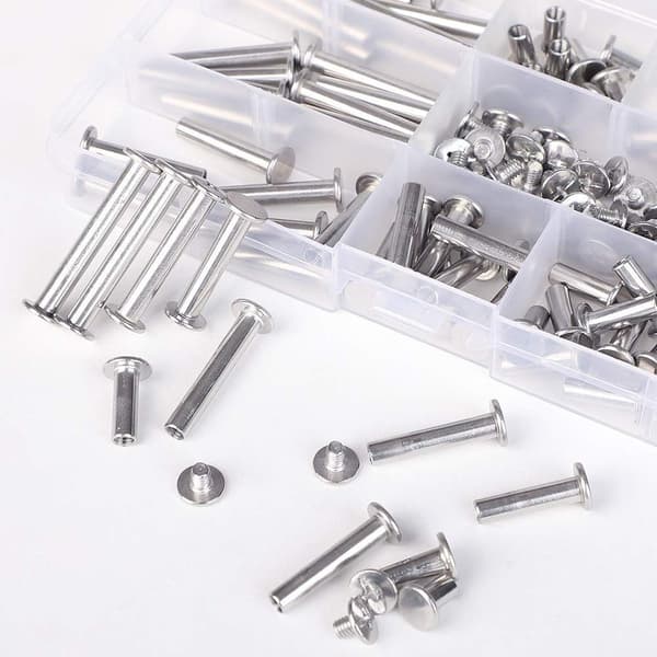 90 sæt bindingsskrue stolpe bindingsskruer Assorted Kit