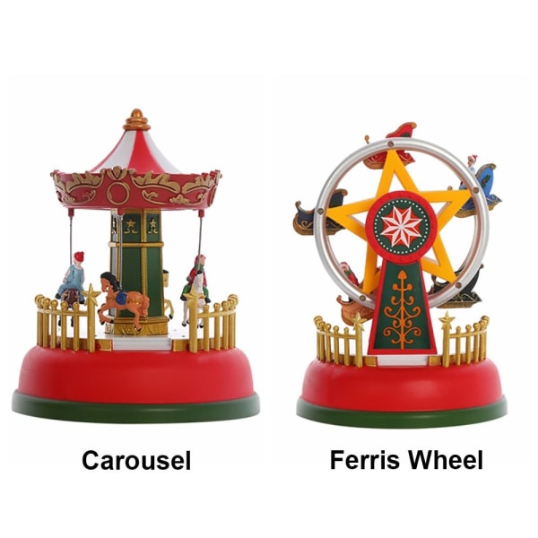 Jouluinen maailmanpyörä Hehkuva musiikkikaruselli MAANPYÖRÄ Ferris Wheel