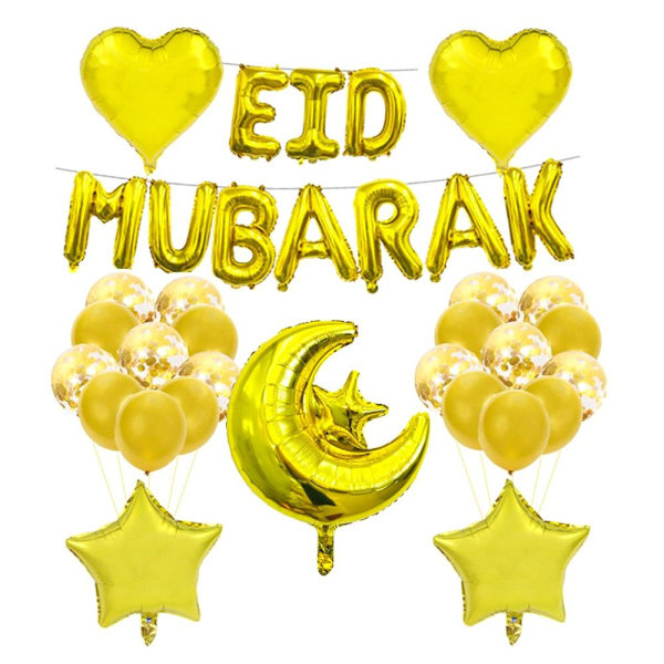Bokstavsballonger EID MUBARAK Ballonger TYP E TYP E