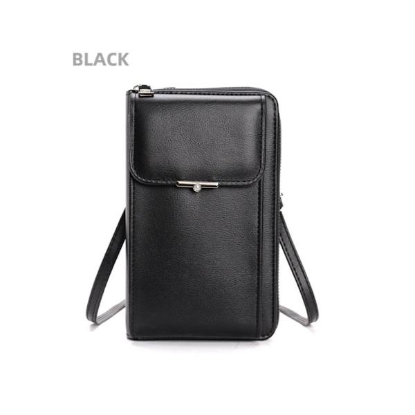 Telefon Crossbody Bag RFID Anti Theft Veske SVART Black