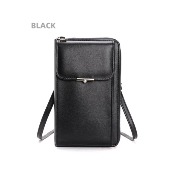 Telefon Crossbody Taske RFID Anti Theft Pung SORT Black