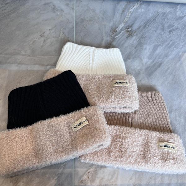Cat Ear Hat Strikket Lue BEIGE beige