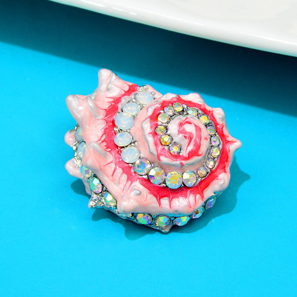 Conch Brosjer Emaljert Pin GUL Yellow