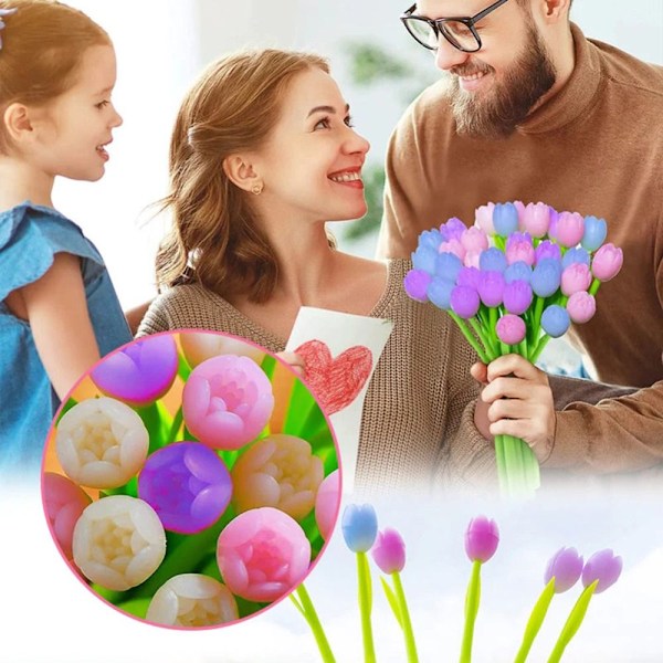 6 kpl Tulip kuulakärkikynät Väriä muuttava MULTICOLOR Multicolor