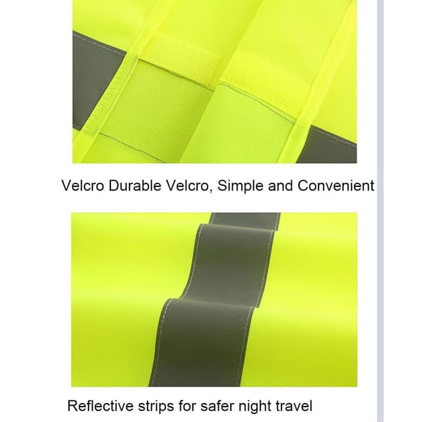 2 ST reflekterande kläder säkerhetsväst med reflexremsor SET