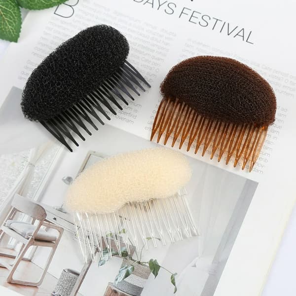 Fluffigt hårpad Svampklämmor VIT White