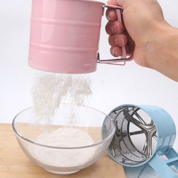 Mesh Mjöl Sil Cup Pulver Sil SILVER silver