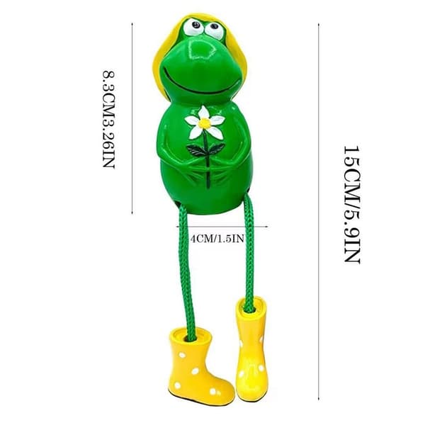 Froskepynt Dingler Statue GUL yellow