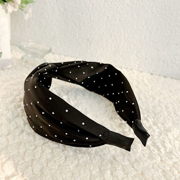 Kvinder Pandebånd Rhinestone Hårbånd SORT black