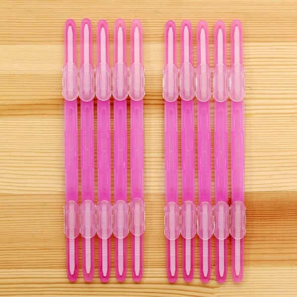 10 stk. Indbindingsclips Strip Løsbladsklips FARVE 2 FARVE 2 Color 2