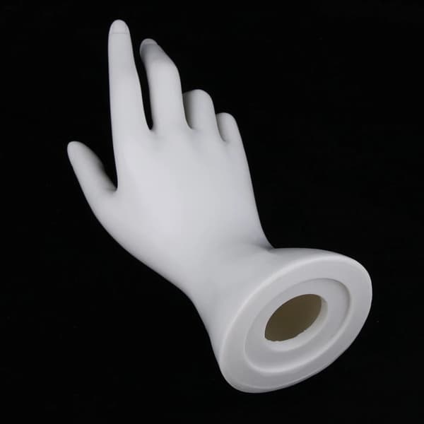 1 PC Handmodell Handskar Display VIT-HÖGER VIT-HÖGER White-Right