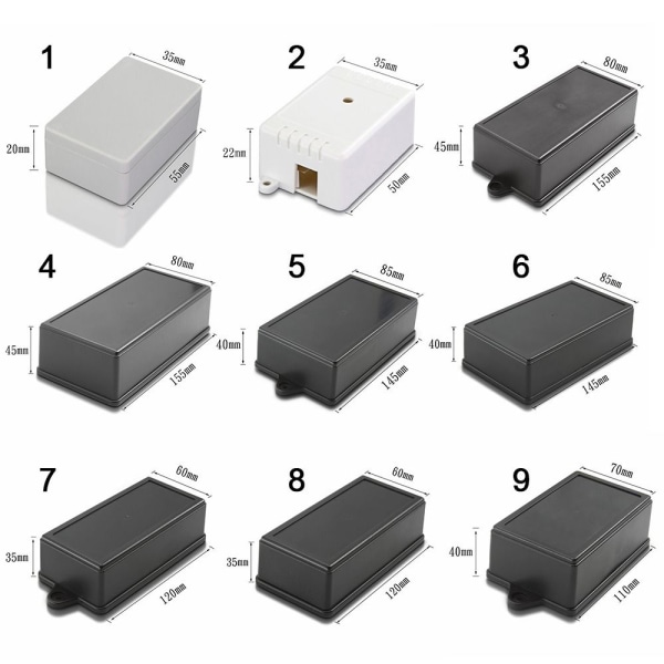 Elektronisen projektilaatikon vedenpitävä cover 50X35X22MM2 2 50x35x22mm2