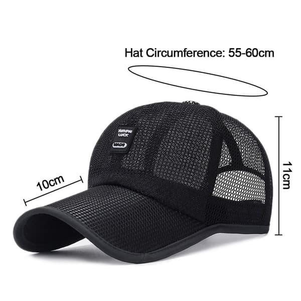 Baseballcaps solhatt SVART black
