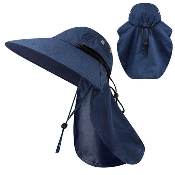 Summer Sun Hat Camping Cap TUMMUN SININEN dark blue