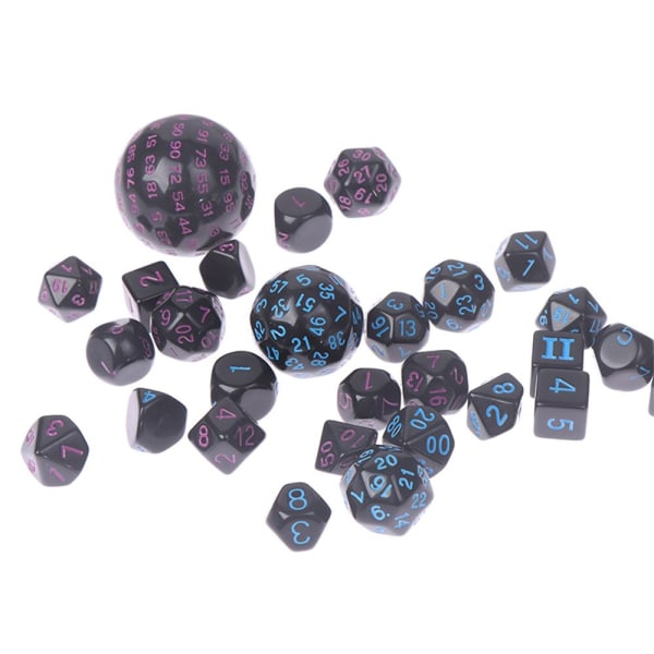 15 st Akryl Multi Side Tärningar Set GRÖN green