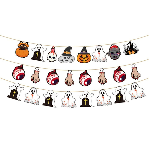 Halloween-banneri taustakoristeriipus C C C