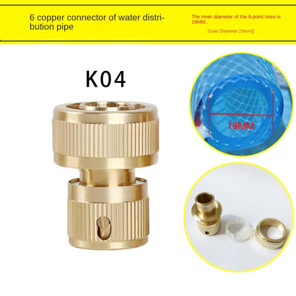 Havevandstilslutninger Messing slange lynkobling 1 1 1