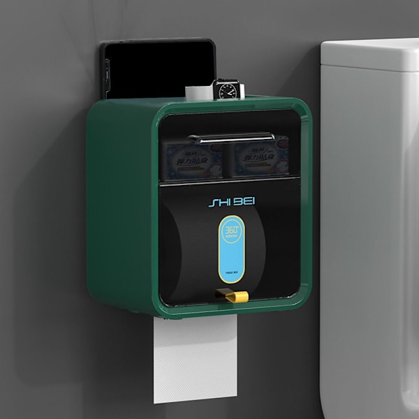 Toiletpapirholder Opbevaringsstativ GRØN DOBBELT LAG DOBBELT LAG Green Double Layer-Double Layer