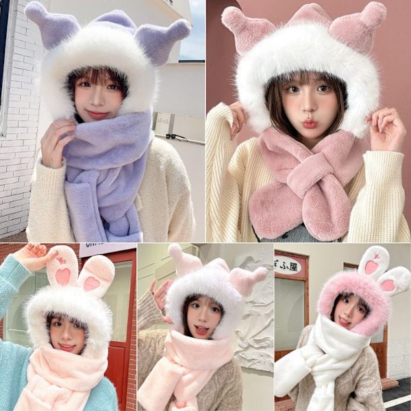 Talvihattu Rabbit Ears Hat BEIGE Rabbit Rabbit Beige Rabbit-Rabbit