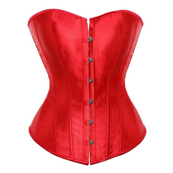 Korsett Bustier Toppar RÖD XXXL red XXXL