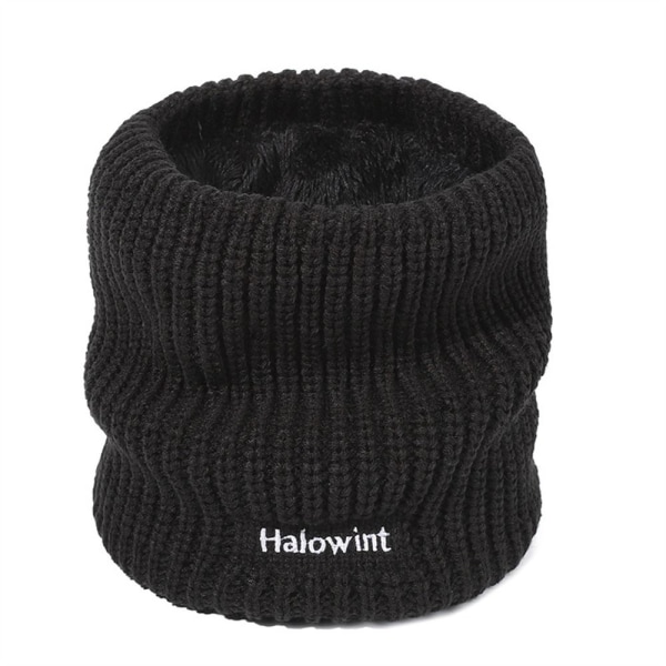 Stickad Neck Damask Halsvärmare VINRÖTT wine red