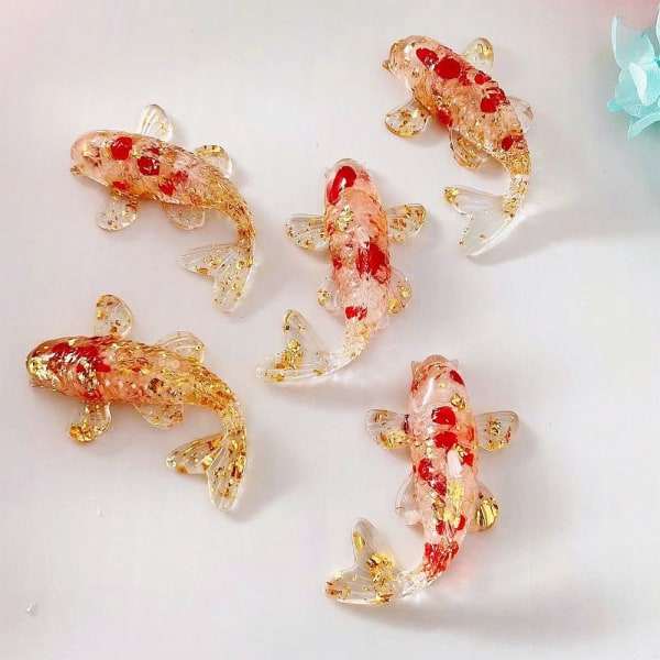 Crystal Grus Karp Ornament Drip Gel Small Fish Ornament F F F