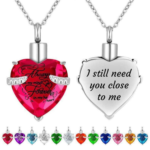 Kremeringssmycken Urn Halsband Minnesak Halsband Hänge 03 03 03