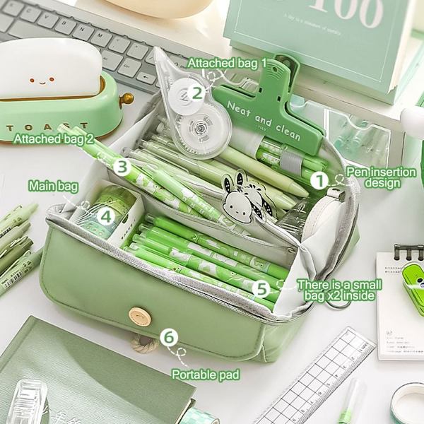 Penneveske Blyantveske GRØNN Green