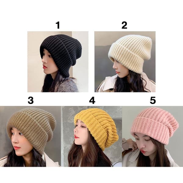 Strikkede Beanies Vinter Efterår Hatte 1 1 1