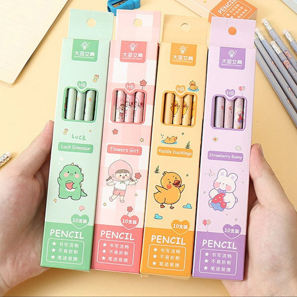 10 Stk HB Blyant Skriveblyant KANIN KANIN Rabbit