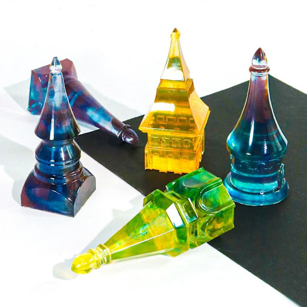 Ring Cone Resin Form Ring Hållare Silikon Molds Smycken Display