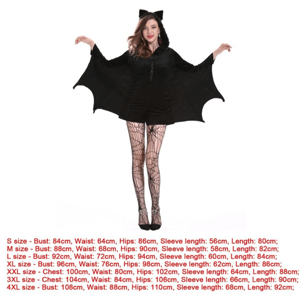 Halloween flagermus kostume Cosplay kostumer M M