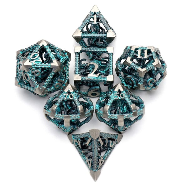 7st DND Metal Dice Set Game Dice 04 04 04