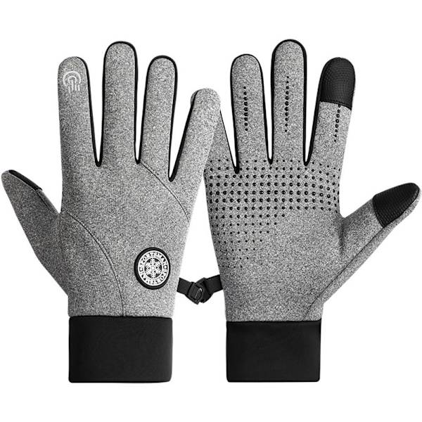 1 pari Full Finger hanskat Pyöräilyhanskat GREY LFULL FINGER FULL Gray LFull Finger-Full Finger