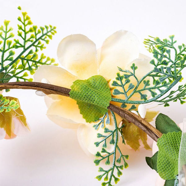 Flower Pannband Bohemian Flowers WHITE WHITE White
