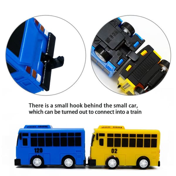 Mini Pull Back Buss TAYO Bussbil blue