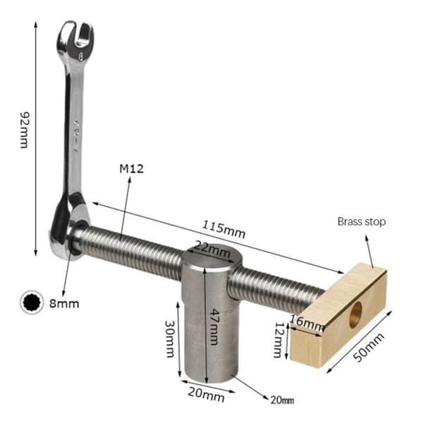 Arbetsbänk Desktop Quick Fixture Fast Fixed Clip 20MM 20MM