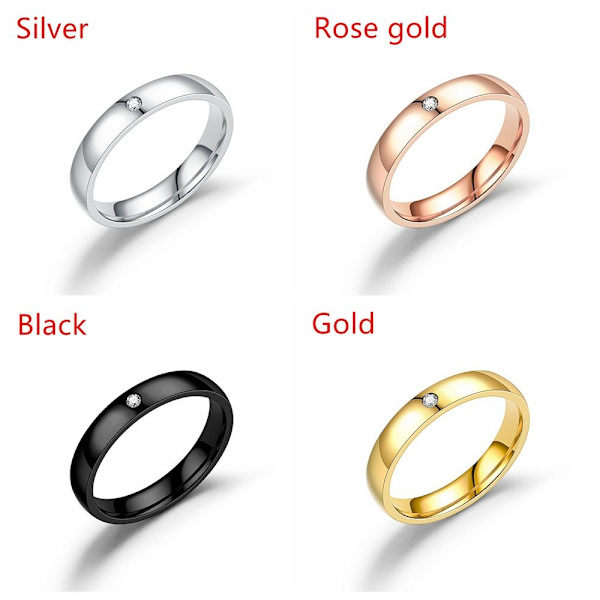 Parring Minimalism Ringar Zircon ROSE GULD 13 rose gold 13
