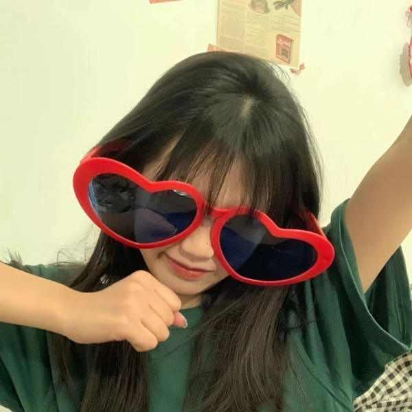 Isot lasit Peach Heart lasit PUNAINEN Red