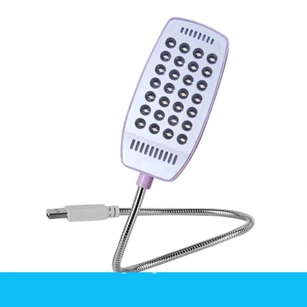 LED-leselampe USB-boklys ROSA Pink