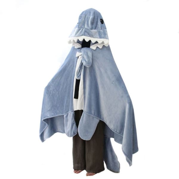 Shark Sovepose Shark Blanket Hettegenser