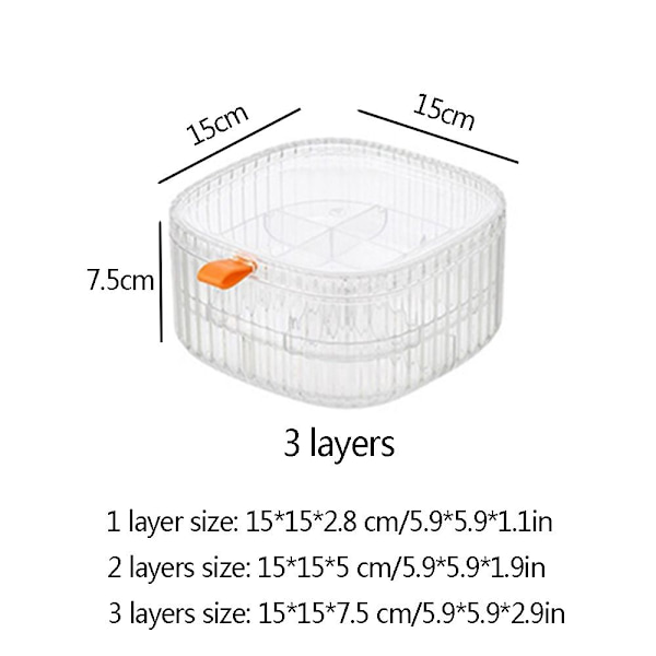 Smykkeskrin Opbevaringsæske HVID 1 LAG 1 LAG white 1 layer-1 layer