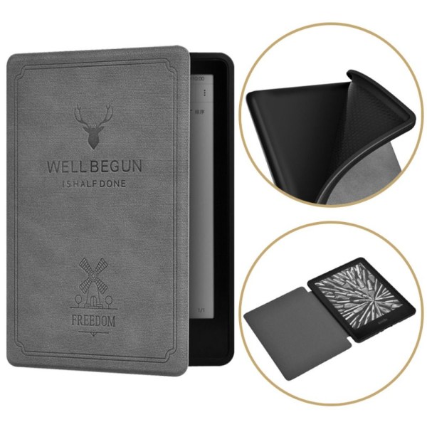 6 tuuman E-Reader Smart Case DP75SDI suojakuori VAALEANHARMAA Light Grey