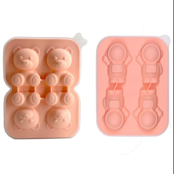 2 st Astronaut Ice Cube Form av tratttyp astronaut&penguin