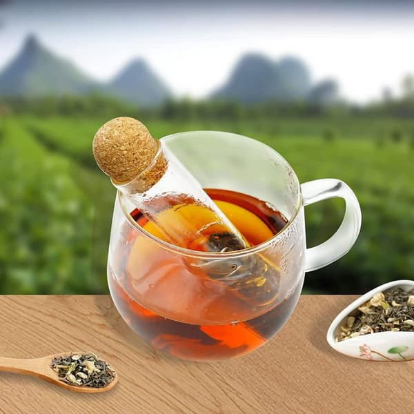 3 stk Glas Te Infuser Glas Te Si Glas Sier