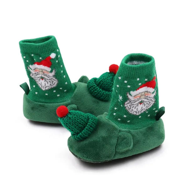 Joulukengät vastasyntyneen baby kengät VIHREÄ 13cm Green 13cm