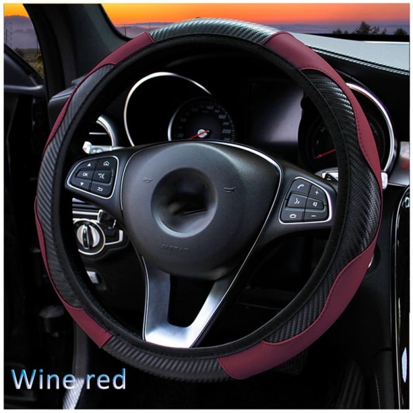 Carrat Cover Carbon Fiber Styring Covers WINE RED wine red