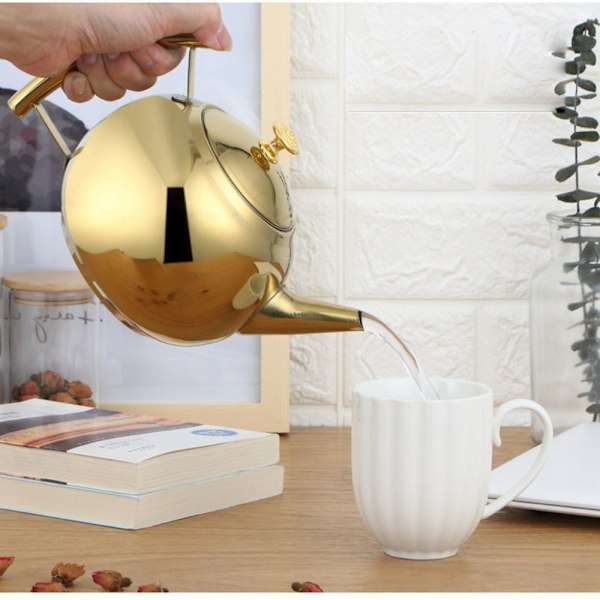 Vattenkokare Te Vattenkokare GULD 1,5L GULD 1,5L Gold 1.5L